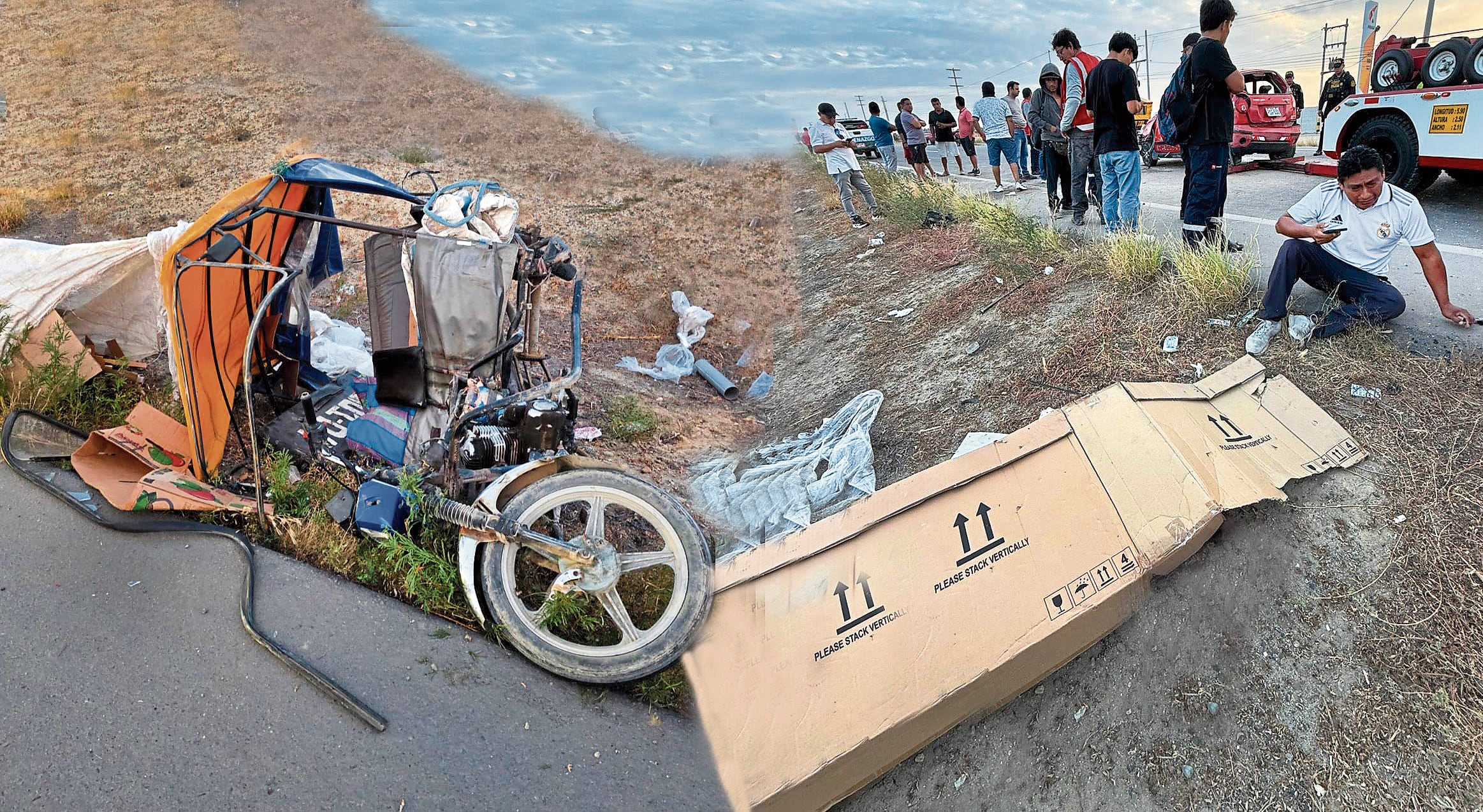 Un joven falleció tras despistarse en su motocicleta en Tambogrande. Mientras en la carretera Panamericana en Piura, un chofer dejó de existir tras el choque entre un automóvil y una mototaxi