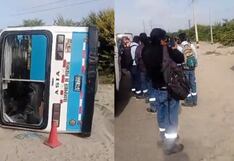 Ica: bus que transportaba personal sufre accidente de tránsito