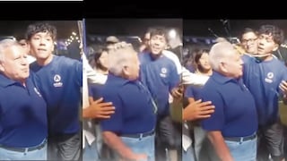 Joven le lanza un huevo en la cabeza a César Acuña