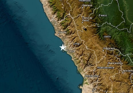 Temblor de magnitud 3.5 se registró frente al Callao esta noche