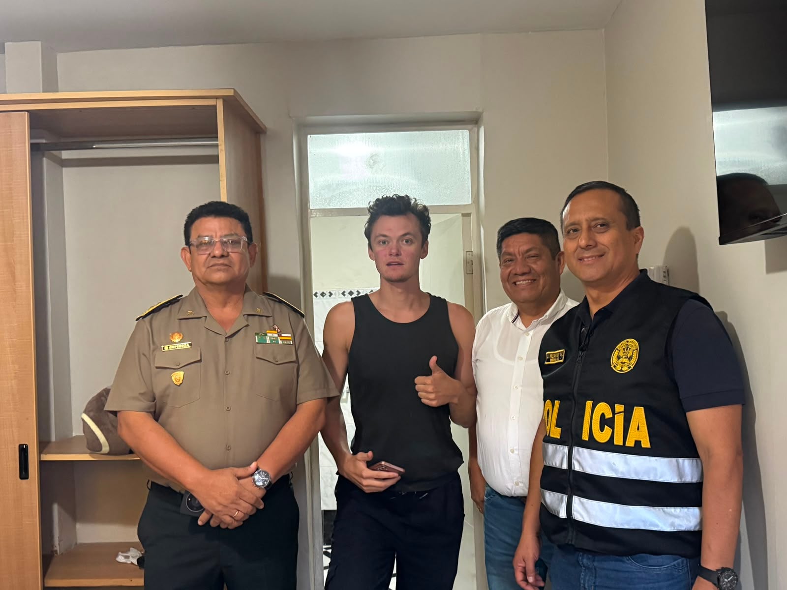 Era intensamente buscado en el distrito de Rázuri y fue hallado sano y salvo. (Foto: PNP)