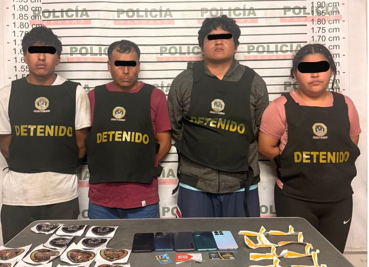 La Policía atrapó a cuatro personas acusadas de exigir 20 mil soles a trabajadora de centro de salud.