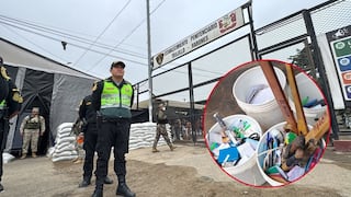 Incautan cuchillos y libretas con números extorsivos en el penal de Trujillo