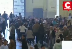 Sismo de magnitud 6.1 sorprendió a fieles durante misa en la Catedral de Lima (VIDEO)