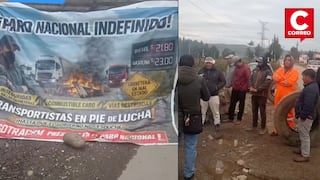 Carretera Central: transportistas de carga pesada protestan por alza del combustible