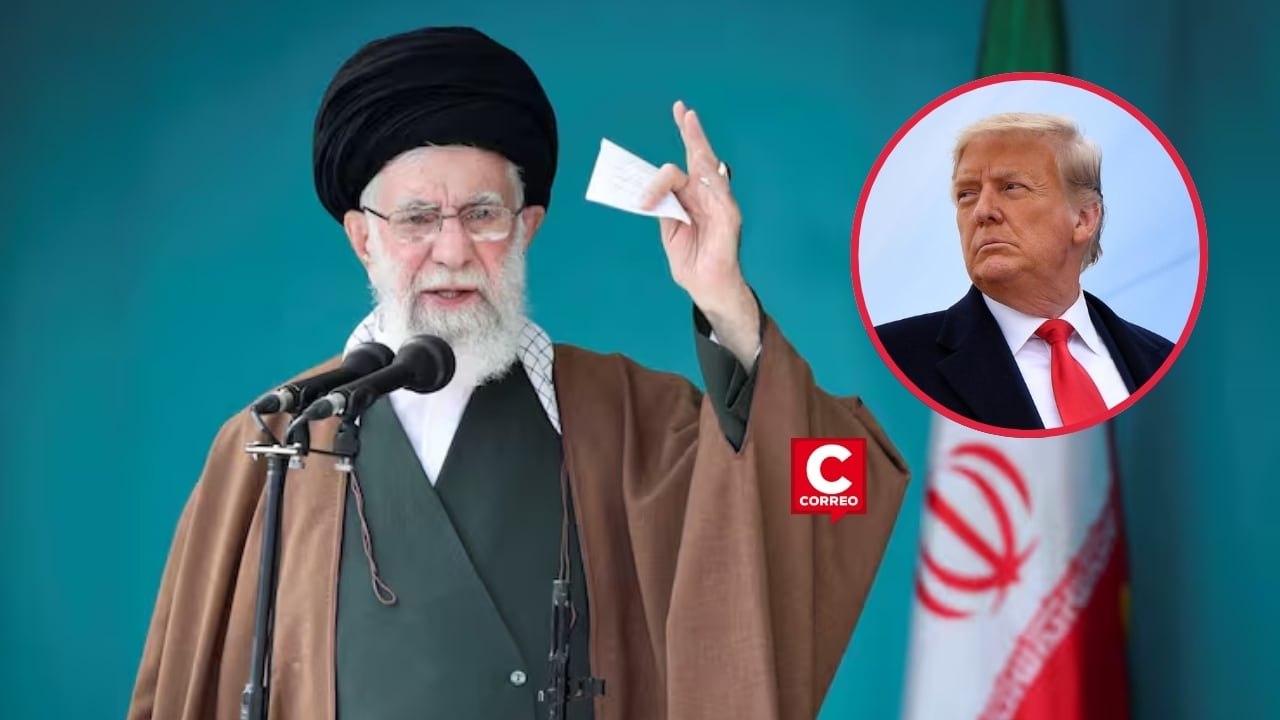 Ayatolá Jamenei rechaza amenazas de Trump: “Que se centre en los problemas de su país”. Composición: Diario Correo.