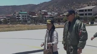 Keiko Fujimori supervisa el combate aéreo de incendios forestales en Cusco (VIDEO)