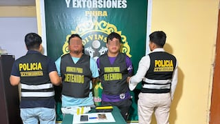 Piura: Detienen a dos personas implicadas en extorsión a estudio jurídico