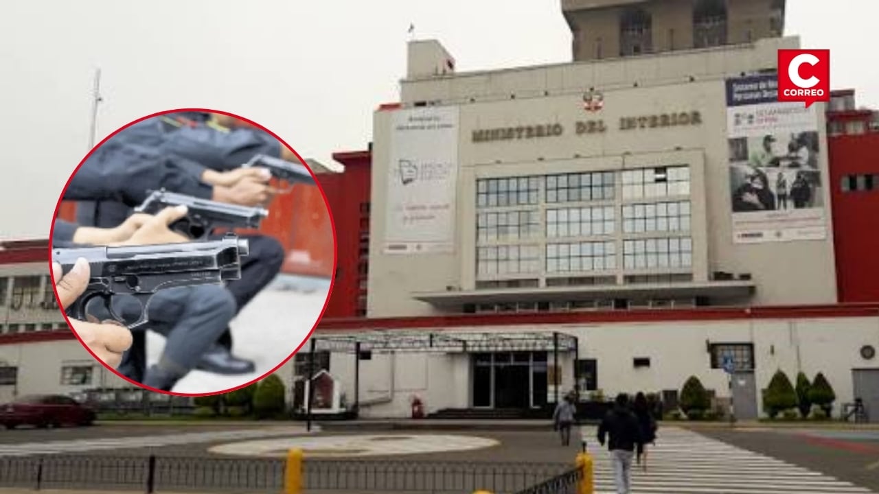 Millonaria compra de pistolas para la PNP es cuestionada por presunto sobrecosto y pago anticipado. Composición: Diario Correo.