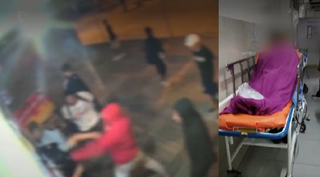 Escolar lucha por su vida tras ser acuchillado por un grupo de agresores en SJL. (Foto: Captura: América Noticias)