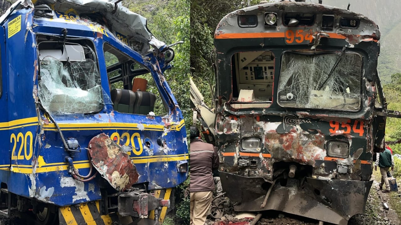 El accidente ferroviario ocurrió en la vía que conecta Ollantaytambo con Machu Picchu. Autoridades y equipos de emergencia atienden a los pasajeros afectados. (Foto: José Víctor Salcedo @Josvicsa | X)