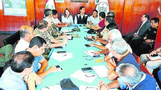 Marcha precipita reunión con tres ministros en Trujillo