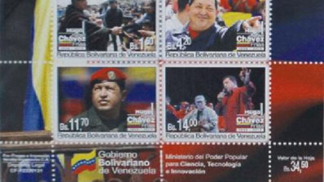 Lanzan estampillas de Hugo Chávez a nivel mundial