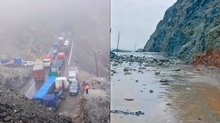 Arequipa: Huaicos y derrumbes bloquean la Panamericana Sur en el tramo Atico-Ocoña (VIDEO)