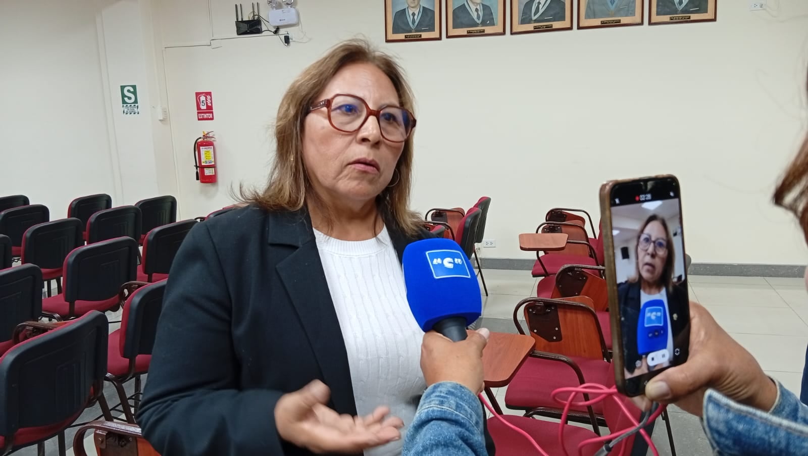 Senadora por Tacna profesora Guisella Ticona Cohaila. (Foto: Adrian Apaza)