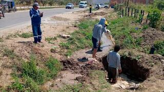 Piura: Por antigüedad de la red intervienen en línea de agua potable en Morropón