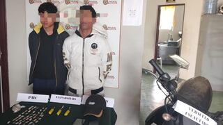Pisco: menores se transportaban en motocicleta con drogas y varios explosivos