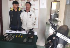 Pisco: menores se transportaban en motocicleta con drogas y varios explosivos