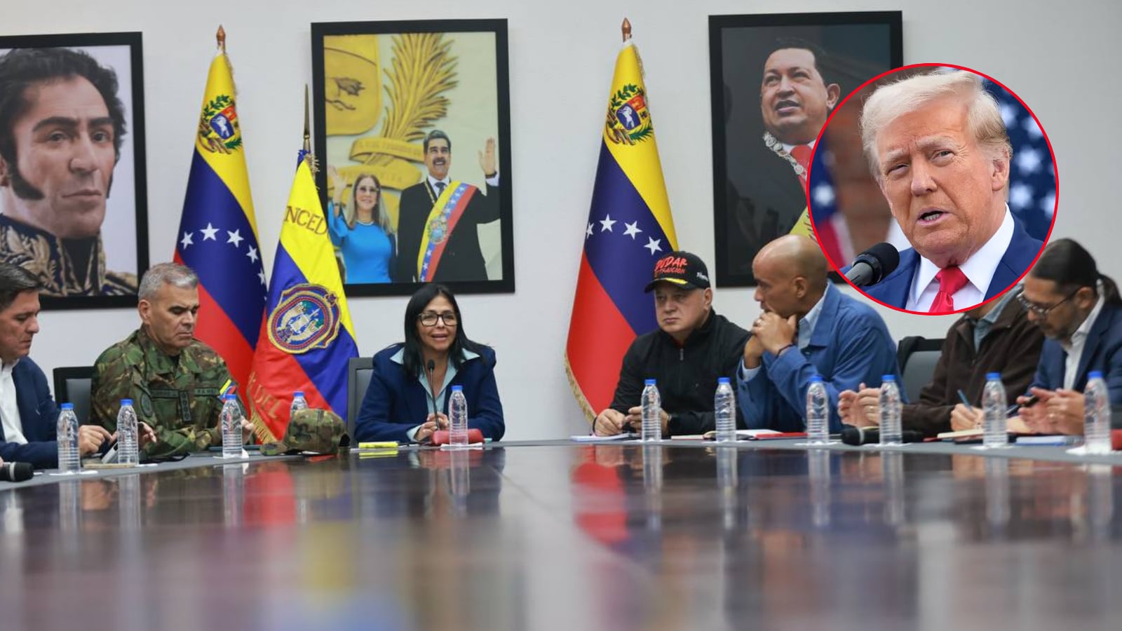 Presidenta interina de Venezuela hace llamado de paz a Donald Trump. Foto: Delcy Rodríguez/ Reuters.