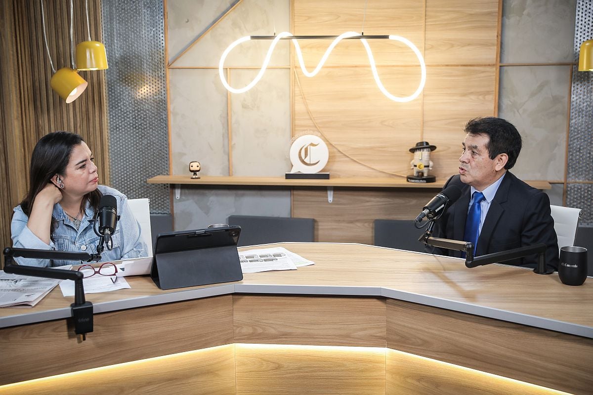 Tomás Gálvez, fiscal de la Nación interino, en "Siempre a las ocho con Milagros Leiva". (fotos: Joel Alonzo/ @photo.gec)