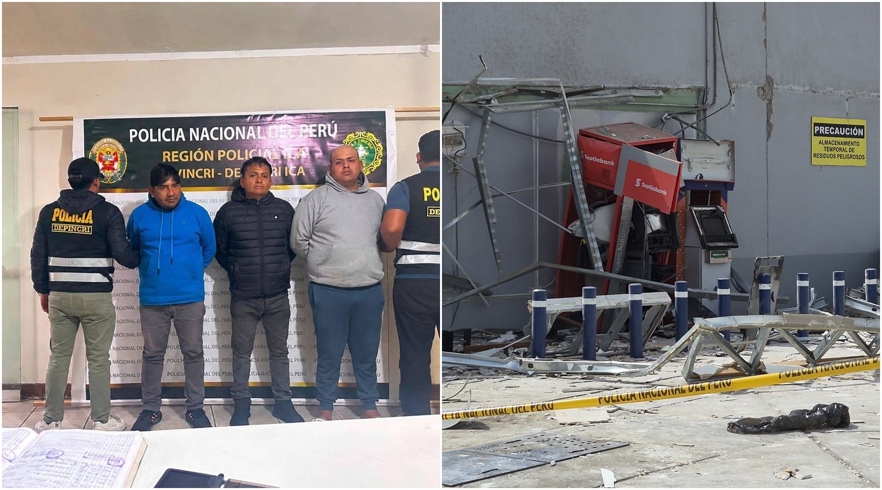Ica: cárcel por destruir cajero automático con nitrógeno líquido y robar más de 140 mil soles