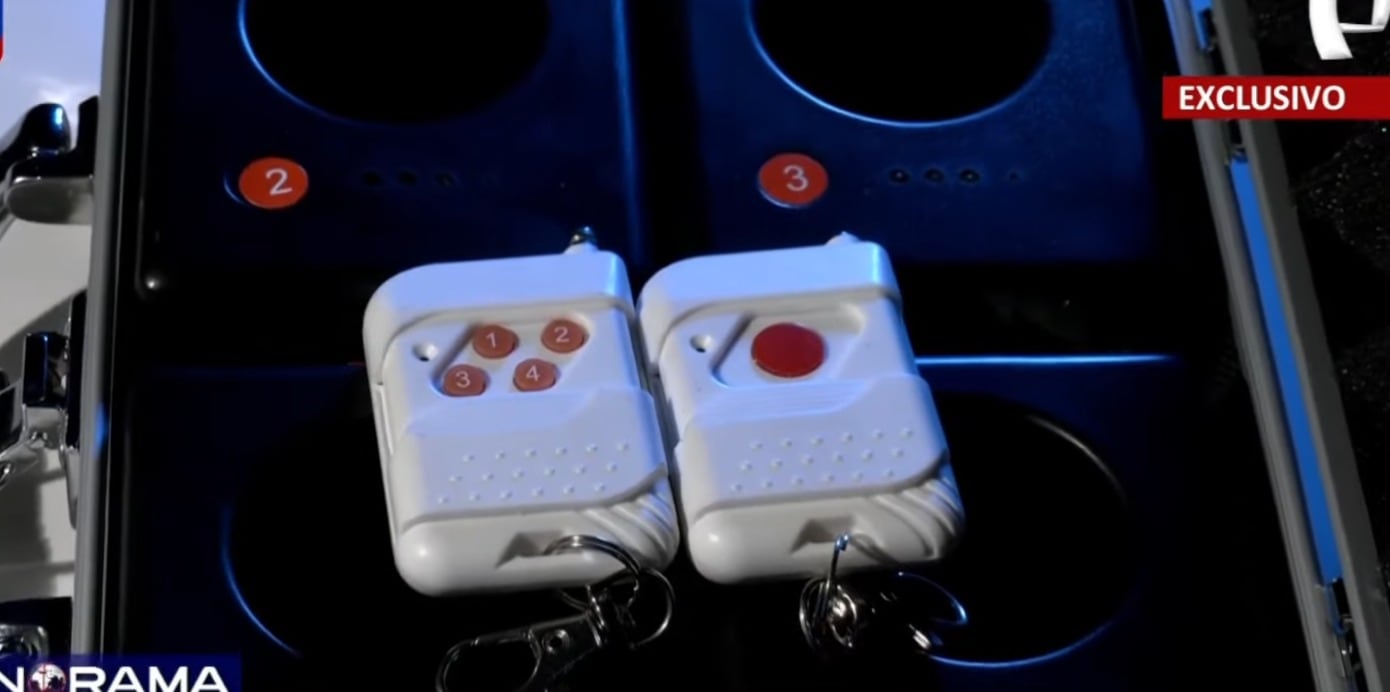 Delincuentes adaptan aparatos electrónicos para activar artefactos explosivos desde la distancia. Foto: Captura de pantalla.