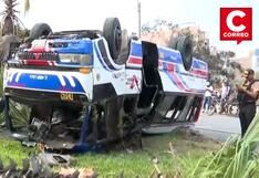 San Martín de Porres: Cúster se vuelca y deja tres muertos, entre ellos, una madre y su bebé (VIDEO)