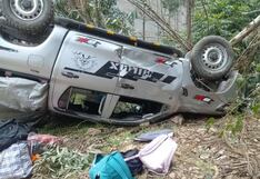 La Libertad: Camioneta con profesores se despista en Otuzco y deja tres heridos