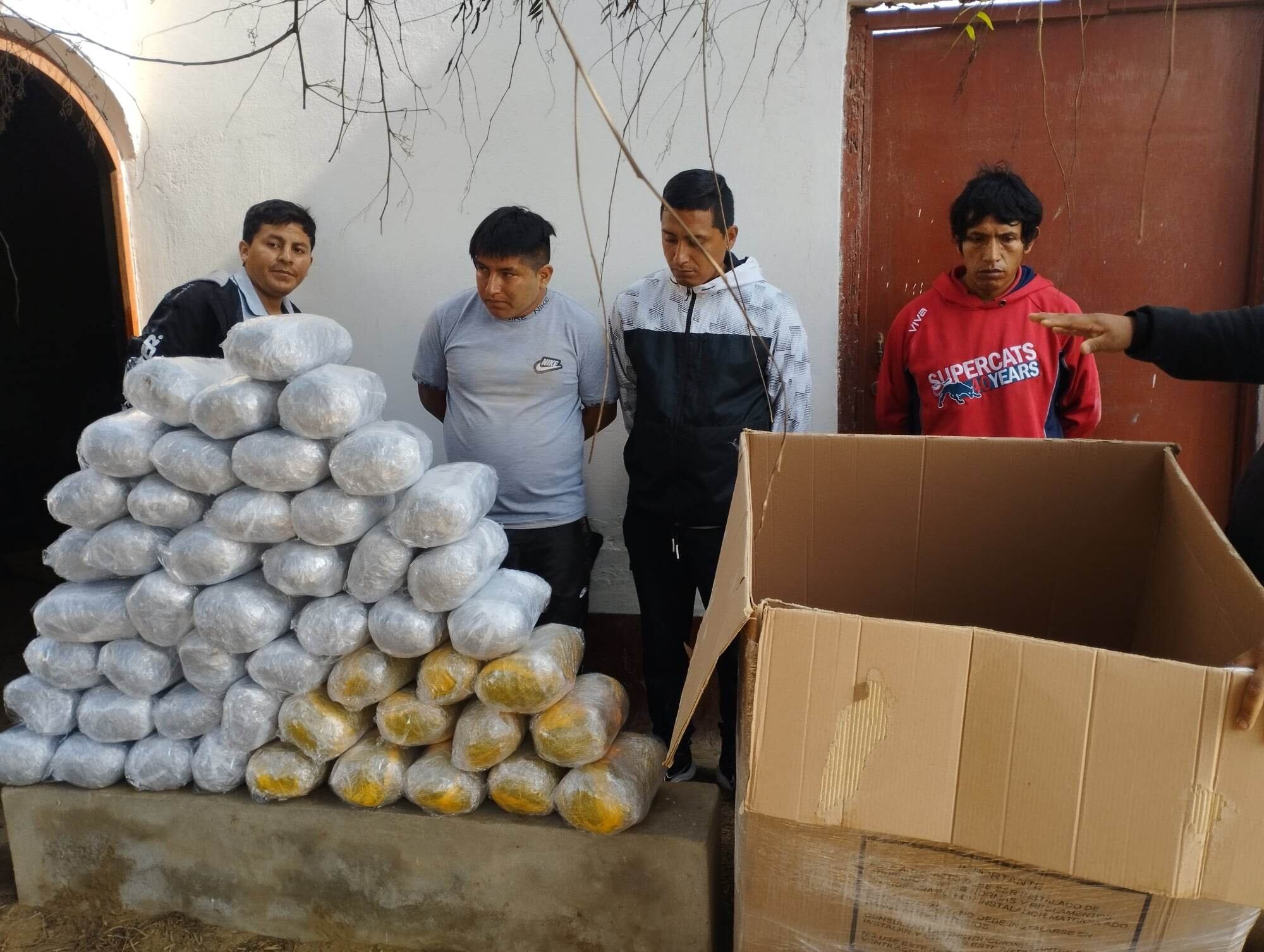 Trabajo de inteligencia permitió también la captura de cuatro personas. Droga iba a ser distribuida en Trujillo, Lima y el Callao. Su valor en Pataz es de S/ 350 el kilogramo.