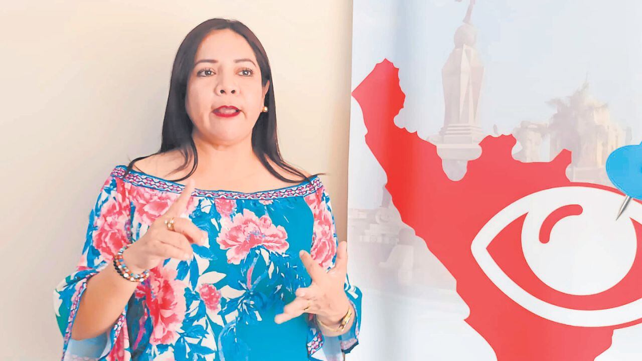 La excandidata al Gobierno Regional de La Libertad cree en la eliminación de estas agrupaciones políticas. También marca distancia con el Apra, su expartido.