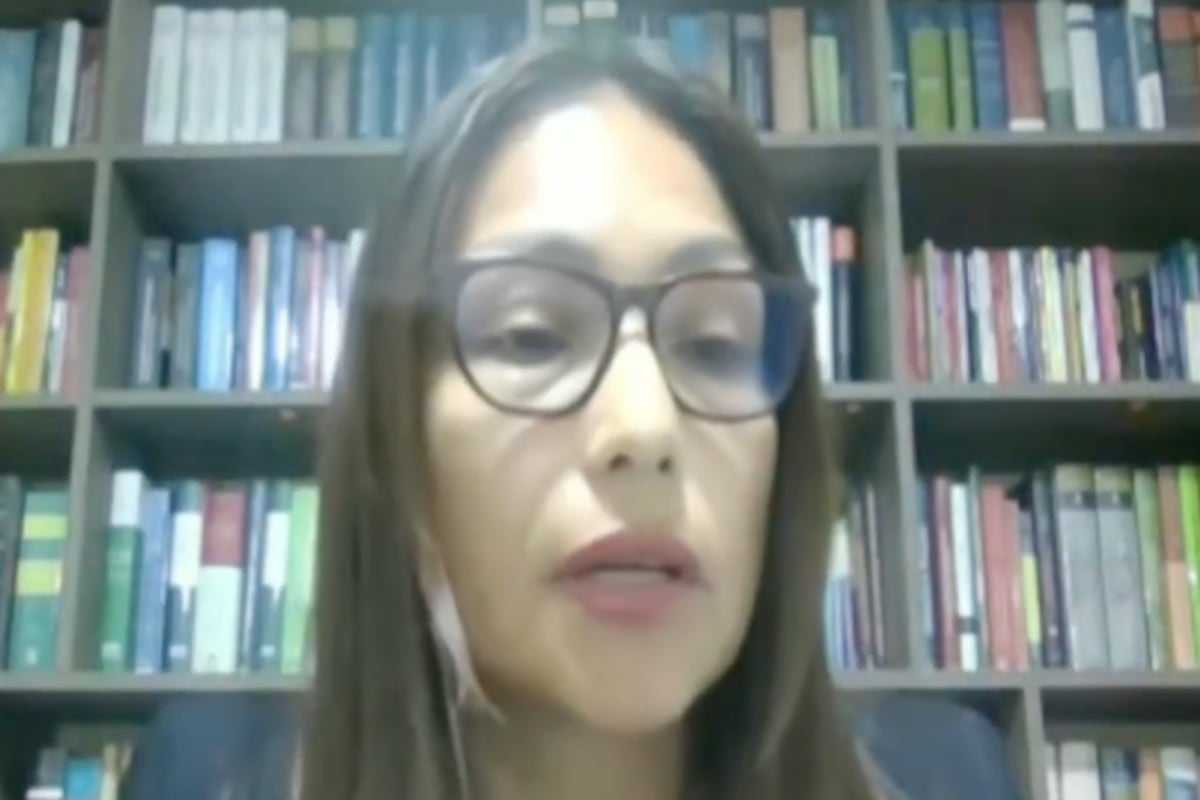 Vicky Navarro, extrabajadora de Jorge Torres Saravia, se presentó ante el Congreso. Foto: captura Canal N