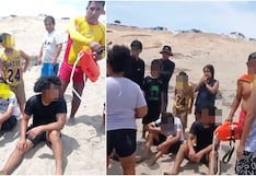 Ica: rescatan a menores que eran arrastrados por la corriente marina en la playa Carhuaz