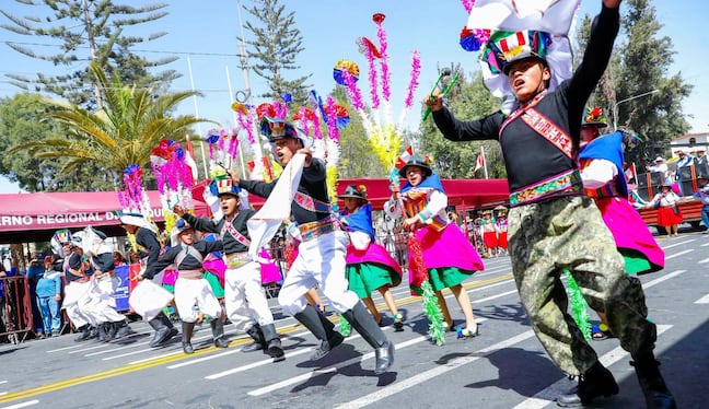 Huaynacotas gana Pasacalle Regional “Cantemos y Bailemos por Nuestra Arequipa 2026”. Foto: Gobierno Regional de Arequipa.