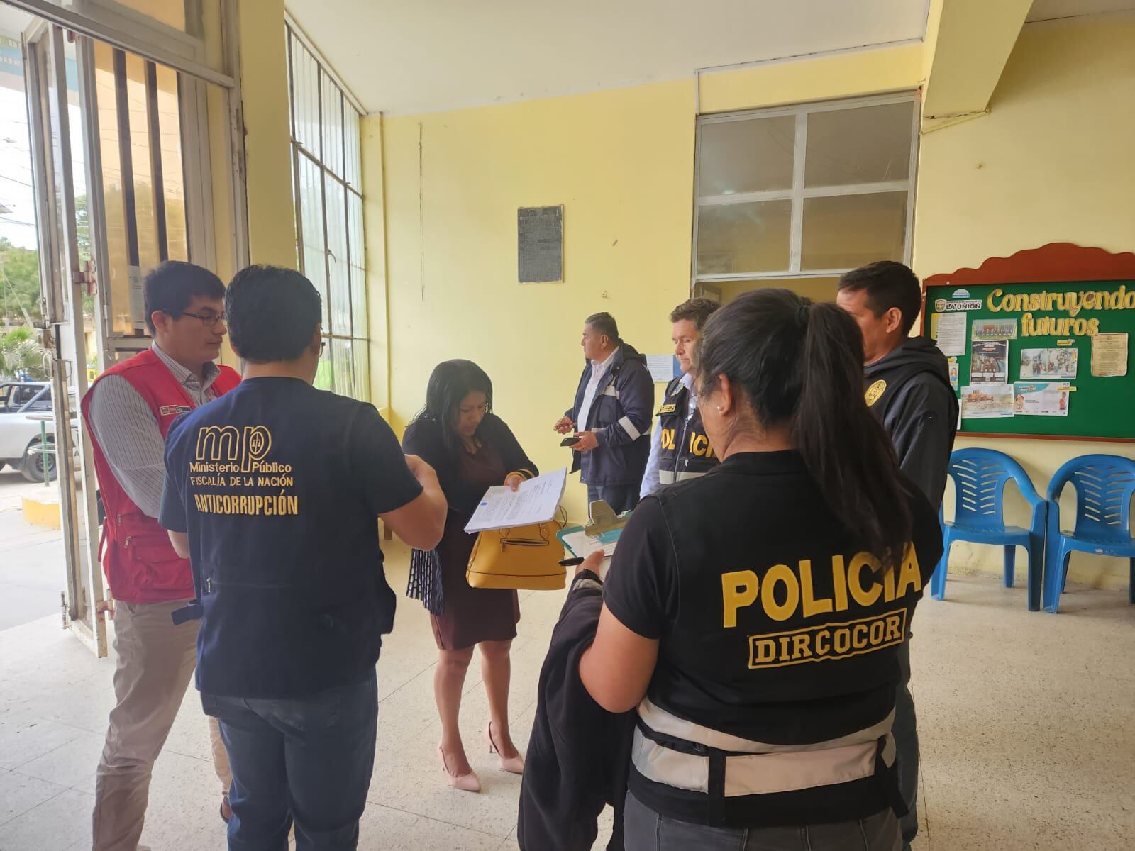 El alcalde de La Unión Percy Yamunaqué no pudo ser capturado.