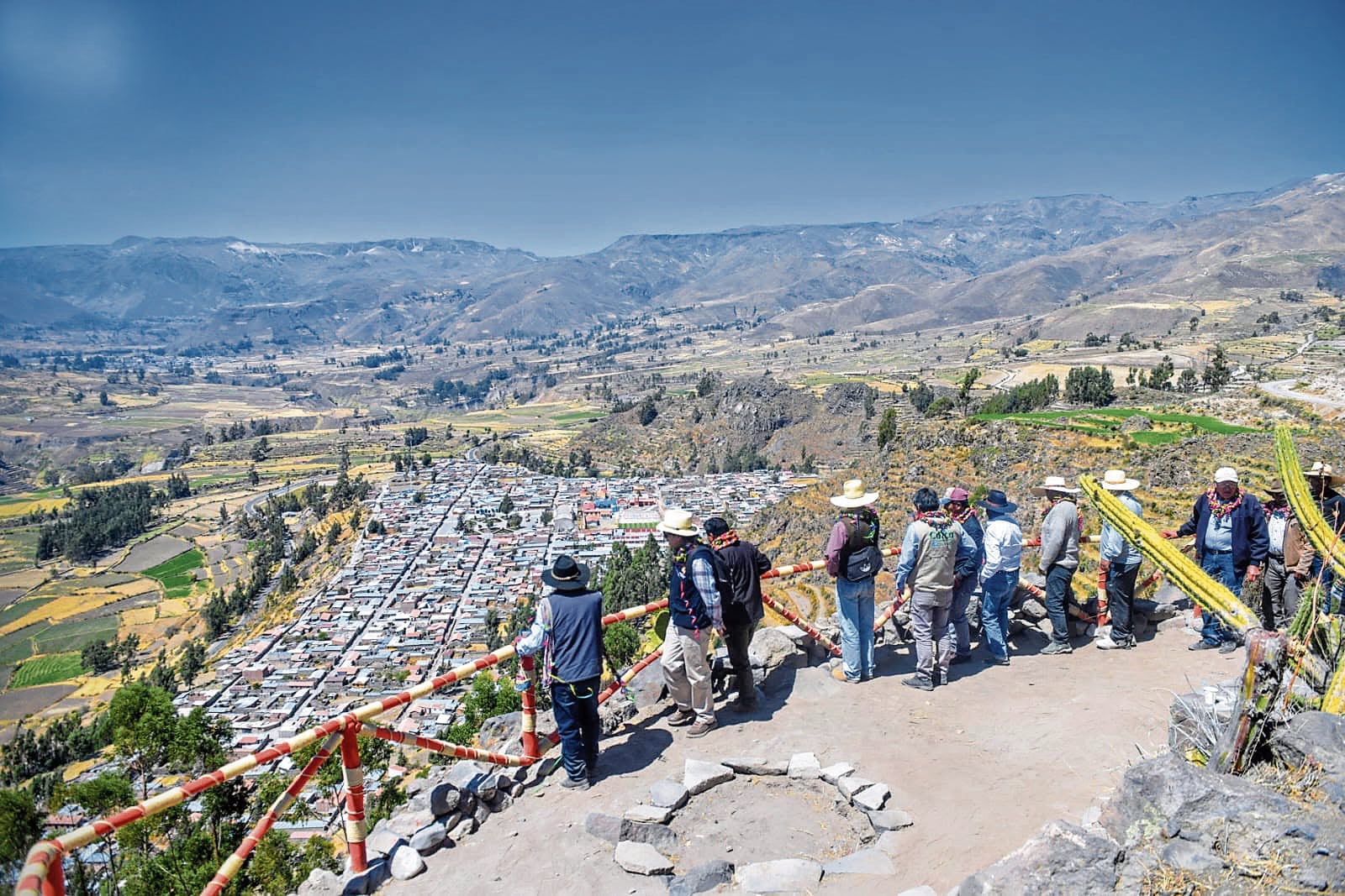 Se puede observar todo el pueblo de Colca, en Caylloma (Arequipa). Foto: Difusión.