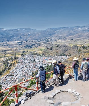 Se puede observar todo el pueblo de Colca, en Caylloma (Arequipa). Foto: Difusión.
