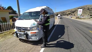 Puno: Intervienen a más de 50 conductores en Ichu