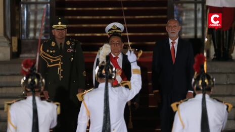 Presidente José Balcázar ya está en Palacio de Gobierno: Fue recibido con honores (FOTOS)