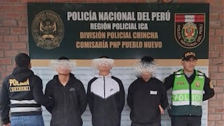 Chincha: intervienen a menores de 16 y 13 años con dos armas de fuego