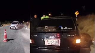 Conductor abandona su vehículo tras choque frontal en la Carretera Central, Jauja