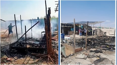 Ica: voraz incendio arrasa con vivienda en el sector 3 de Febrero, en Villacurí