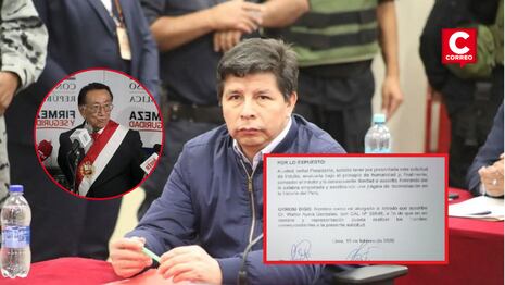 Pedro Castillo solicita formalmente el indulto presidencial a José Balcázar