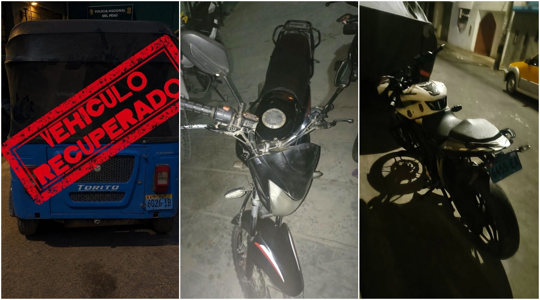 Ica: múltiples operativos policiales logran recuperar motos lineales y mototaxi robadas
