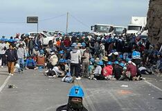 Ica: mineros informales acatan la huelga nacional indefinida y bloquean la Panamericana Sur