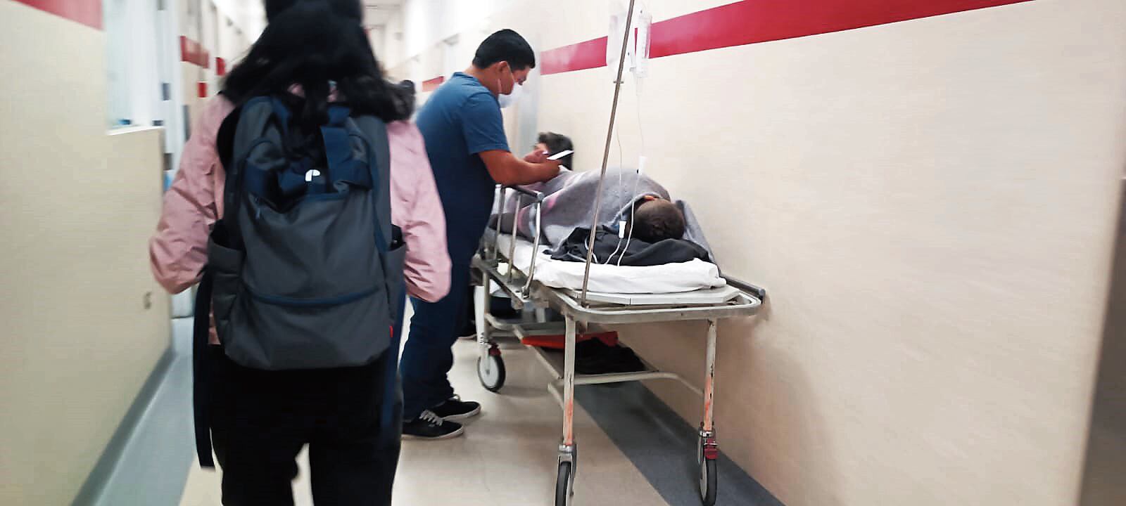 Obrero hospitalizado tras recibir una bala en el abdomen. (Foto: Difusión)