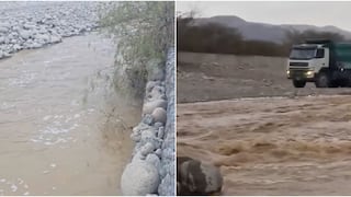 Nasca: crecida del río Aja pone en riesgo la única vía de acceso al sector Pirca