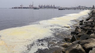Callao: Floración algal nociva genera extraña espuma en la bahía