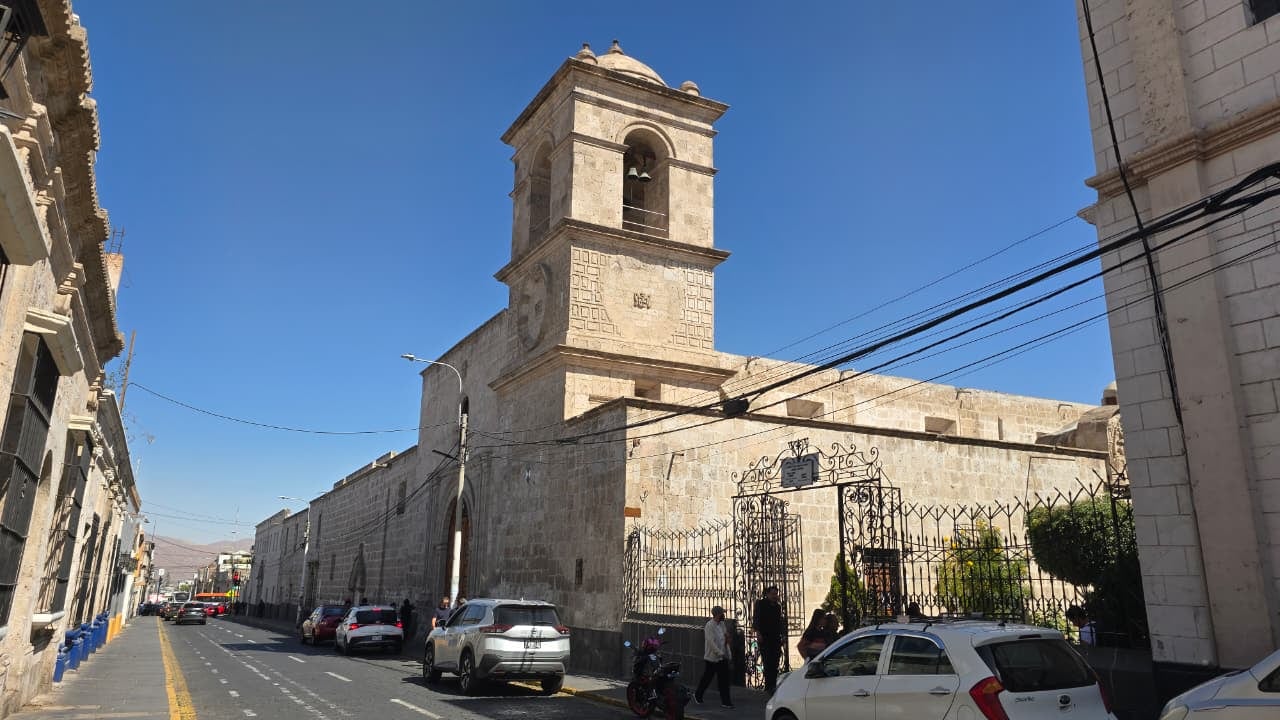 Calle La Merced en el Centro Histórico de Arequipa. Foto: (Foto: Yunsu Pariapaza/@photo.gec)