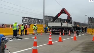 Inauguran puente modular en Chancay y restablecen tránsito en la Panamericana Norte