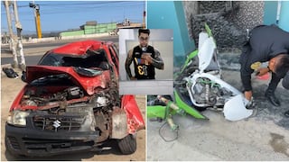 Pisco: auto parte en dos una motocicleta y causa la muerte de joven de 33 años